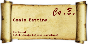 Csala Bettina névjegykártya
