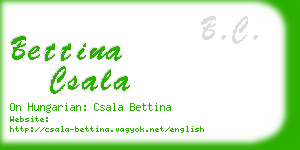 bettina csala business card